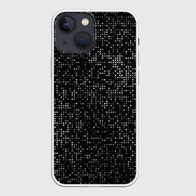 Чехол для iPhone 13 mini с принтом Блестящие полутона в Новосибирске,  |  | halftone | hi tech | net | nets | pattern | shiny | square | texture | web | битная | биты | блестит | блестящие | в квадратик | в клетку | в клеточку | в сетку | квадратики | квадраты | паттерн | полутона | светятся | светящиеся