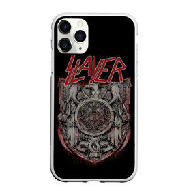 Чехол для iPhone 11 Pro Max матовый с принтом Slayer в Новосибирске, Силикон |  | kerry king | musical group | repentless | slayer | tom araya | метал | том арайа | трэш