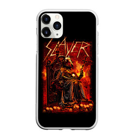 Чехол для iPhone 11 Pro Max матовый с принтом Slayer в Новосибирске, Силикон |  | kerry king | musical group | repentless | slayer | tom araya | метал | том арайа | трэш