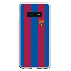 Чехол для Samsung S10E с принтом FC Barcelona 20 21 в Новосибирске, Силикон | Область печати: задняя сторона чехла, без боковых панелей | barcelona | champions | fc | fc barcelona 20 21 | fcb | football club | league | lionel | messi | spain | sport | барселона | испания | лига | лионель | месси | спортивные | униформа | фирменые цвета | фк | футбольный клуб | чемпионов