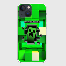 Чехол для iPhone 13 mini с принтом MINECRAFT в Новосибирске,  |  | craft | creeper | dungeon | dungeons | earth | game | logo | mine | minecraft | mobile | online | дунгеонс | земля | зомби | игра | крипер | лого | майкрафт | майнкрафт | мобайл | онлайн | подземелье | подземелья