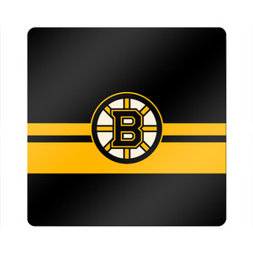 Магнит виниловый Квадрат с принтом BOSTON BRUINS NHL в Новосибирске, полимерный материал с магнитным слоем | размер 9*9 см, закругленные углы | black | boston | bruins | hockey | ice | logo | nhl | sport | usa | бостон | брюинз | логотип | нхл | спорт | хоккей