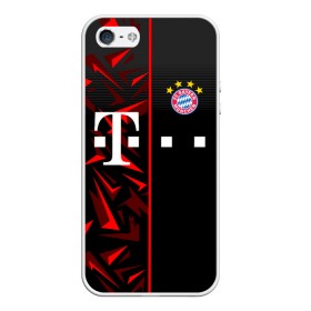 Чехол для iPhone 5/5S матовый с принтом FC Bayern Munchen Форма в Новосибирске, Силикон | Область печати: задняя сторона чехла, без боковых панелей | Тематика изображения на принте: bayern | bayern munchen | champions league | fc bayern munchen | germany | munchen | бавария | германия | левандовски | лига чемпионов | мюнхен | рибери | роббен