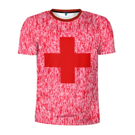 Мужская футболка 3D спортивная с принтом Хирург в Новосибирске, 100% полиэстер с улучшенными характеристиками | приталенный силуэт, круглая горловина, широкие плечи, сужается к линии бедра | бактерии | болезнь | больница | брызги | вирус | врач | врачам | доктор | докторский | крест | крестик | кровавые | кровавый | кровь | медбрат | медик | медицина | медицинский | медсестра | палата