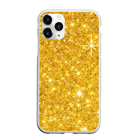 Чехол для iPhone 11 Pro Max матовый с принтом Золотой блеск в Новосибирске, Силикон |  | Тематика изображения на принте: блеск | золото | сияние | стразы