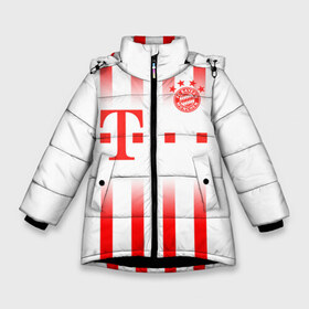 Зимняя куртка для девочек 3D с принтом FC Bayern Munchen 2020 в Новосибирске, ткань верха — 100% полиэстер; подклад — 100% полиэстер, утеплитель — 100% полиэстер. | длина ниже бедра, удлиненная спинка, воротник стойка и отстегивающийся капюшон. Есть боковые карманы с листочкой на кнопках, утяжки по низу изделия и внутренний карман на молнии. 

Предусмотрены светоотражающий принт на спинке, радужный светоотражающий элемент на пуллере молнии и на резинке для утяжки. | bayern | bayern amateure | bayern munchen | champions league | fc bayern munchen | germany | munchen | бавария | германия | левандовски | лига чемпионов | мюнхен | рибери | роббен