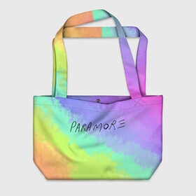 Пляжная сумка 3D с принтом PARAMORE в Новосибирске, 100% полиэстер | застегивается на металлическую кнопку; внутренний карман застегивается на молнию. Стенки укреплены специальным мягким материалом, чтобы защитить содержимое от несильных ударов
 | paramore | rock | twilight | парамор | рок | сумерки | хейли уильямс