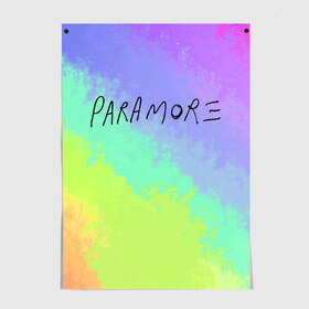 Постер с принтом PARAMORE в Новосибирске, 100% бумага
 | бумага, плотность 150 мг. Матовая, но за счет высокого коэффициента гладкости имеет небольшой блеск и дает на свету блики, но в отличии от глянцевой бумаги не покрыта лаком | paramore | rock | twilight | парамор | рок | сумерки | хейли уильямс