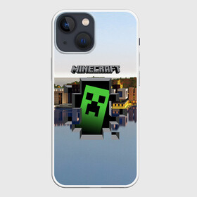 Чехол для iPhone 13 mini с принтом MINECRAFT   МАЙНКРАФТ в Новосибирске,  |  | craft | creeper | dungeon | dungeons | earth | game | logo | mine | minecraft | minecraft dungeons | mobile | online | дунгеонс | земля | зомби | игра | крипер | лого | майкрафт | майнкрафт | онлайн | подземелье