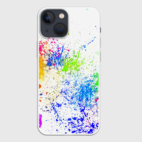 Чехол для iPhone 13 mini с принтом БРЫЗКИ КРАСОК в Новосибирске,  |  | watercolor | абстракция красок | акварель | брызги красок | живопись | краска | потертость красок | текстуры