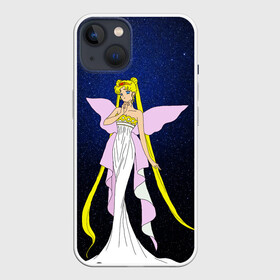 Чехол для iPhone 13 с принтом Принцесса Серенити в Новосибирске,  |  | bunny | luna | princess | sailormoon | serenity | stars | tsukino | usagi | wings | ангел | девушка | детские | звездная | звезды | королева | корона | космические | крылья | луна | любовь | малышка | радуга | сейлормун | токио | усаги