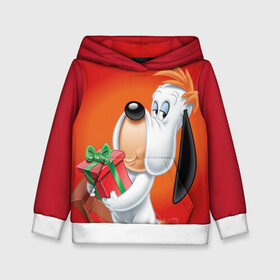 Детская толстовка 3D с принтом DROOPY в Новосибирске, 100% полиэстер | двухслойный капюшон со шнурком для регулировки, мягкие манжеты на рукавах и по низу толстовки, спереди карман-кенгуру с мягким внутренним слоем | spike | tom  jerry | tom and jerry | tomjerry | tuffy | vdgerir | мамочка два тапочка | том и джери | том и джерри