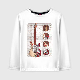 Детская футболка хлопок с принтом Fender Stratocaster Monterey  в Новосибирске, 100% хлопок | круглый вырез горловины, полуприлегающий силуэт, длина до линии бедер | guitar | hendrix | jimmy | metal | metall | monterey | rock | usa | америка | гитара | гитарист | джимми | красивая | легенда | метал | монтерей | музыка | музыкант | обладатель | рок н ролл | стратокастер | схема | сша | фендер