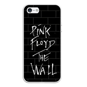 Чехол для iPhone 5/5S матовый с принтом PINK FLOYD в Новосибирске, Силикон | Область печати: задняя сторона чехла, без боковых панелей | pink floyd | the wall | пинк флоид | стена