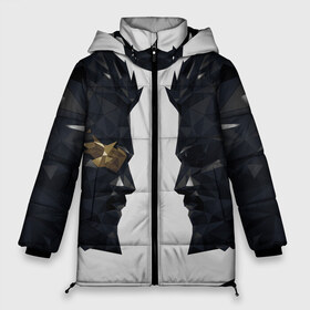 Женская зимняя куртка 3D с принтом Deus Ex(спина) в Новосибирске, верх — 100% полиэстер; подкладка — 100% полиэстер; утеплитель — 100% полиэстер | длина ниже бедра, силуэт Оверсайз. Есть воротник-стойка, отстегивающийся капюшон и ветрозащитная планка. 

Боковые карманы с листочкой на кнопках и внутренний карман на молнии | adam jensen | cyberpunk | deus ex | eidos montreal | games | human revolution | low poly | mankind divided | square enix | адам дженсен | бог из | игры | киберпанк