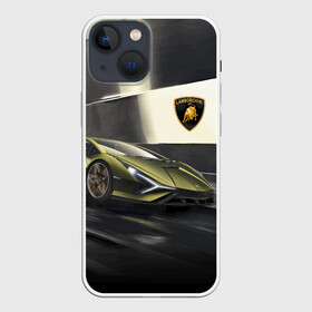 Чехол для iPhone 13 mini с принтом Lamborghini в Новосибирске,  |  | bolide | car | italy | lamborghini | motorsport | power.prestige | speed | автомобиль | автоспорт | болид | италия | ламборгини | мощь | престиж | скорость