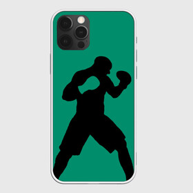 Чехол для iPhone 12 Pro Max с принтом Боксер в Новосибирске, Силикон |  | Тематика изображения на принте: ufc | бег | бокс | гантели | груша | кикбоксинг | ринг | спорт | удар | физкультура
