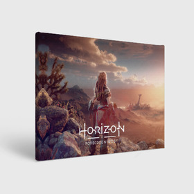 Холст прямоугольный с принтом Horizon Forbidden West в Новосибирске, 100% ПВХ |  | Тематика изображения на принте: aloy | guerrilla games | horizon forbidden west | hunt | zero dawn | горизонт | запретный запад | игры | нулевой рассвет | охота | элой