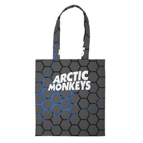 Шоппер 3D с принтом ARCTIC MONKEYS в Новосибирске, 100% полиэстер | Плотность: 200 г/м2; Размер: 34×35 см; Высота лямок: 30 см | alex turner | arctic monkeys | rock | алекс тернер | арктик манкис | рок