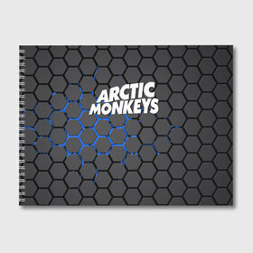 Альбом для рисования с принтом ARCTIC MONKEYS в Новосибирске, 100% бумага
 | матовая бумага, плотность 200 мг. | alex turner | arctic monkeys | rock | алекс тернер | арктик манкис | рок