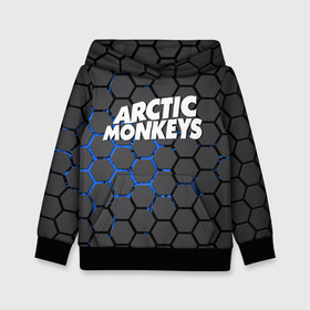 Детская толстовка 3D с принтом ARCTIC MONKEYS в Новосибирске, 100% полиэстер | двухслойный капюшон со шнурком для регулировки, мягкие манжеты на рукавах и по низу толстовки, спереди карман-кенгуру с мягким внутренним слоем | Тематика изображения на принте: alex turner | arctic monkeys | rock | алекс тернер | арктик манкис | рок