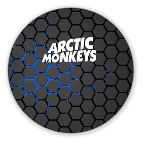 Коврик для мышки круглый с принтом ARCTIC MONKEYS в Новосибирске, резина и полиэстер | круглая форма, изображение наносится на всю лицевую часть | alex turner | arctic monkeys | rock | алекс тернер | арктик манкис | рок