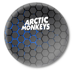 Значок с принтом ARCTIC MONKEYS в Новосибирске,  металл | круглая форма, металлическая застежка в виде булавки | alex turner | arctic monkeys | rock | алекс тернер | арктик манкис | рок