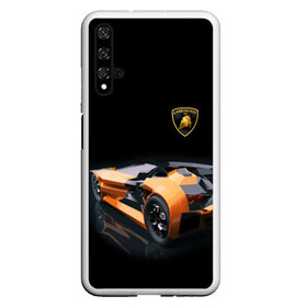 Чехол для Honor 20 с принтом Lamborghini в Новосибирске, Силикон | Область печати: задняя сторона чехла, без боковых панелей | Тематика изображения на принте: bolide | car | italy | lamborghini | motorsport | power.prestige | автомобиль | автоспорт | болид | италия | ламборгини | мощь | престиж