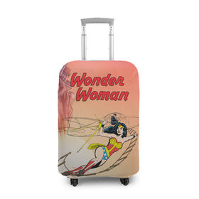 Чехол для чемодана 3D с принтом Принцесса амазонок Диана в Новосибирске, 86% полиэфир, 14% спандекс | двустороннее нанесение принта, прорези для ручек и колес | dc | diana | vdsvar | warner bros. | warner premiere | wonder woman | кери расселл | чудо женщина