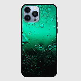 Чехол для iPhone 13 Pro Max с принтом Зеленые капли клетки в Новосибирске,  |  | биология | вода | градиент | для всех | дождь | капли | клетки | летний | на каждый день | обычный | окно | поверхность | повседневный | размытость | роса | стекло