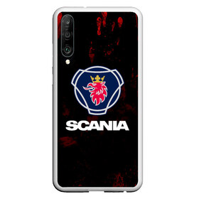 Чехол для Honor P30 с принтом Scania в Новосибирске, Силикон | Область печати: задняя сторона чехла, без боковых панелей | scania | автобус | грузовик | дальнобой | дальнобойщик | лев | скания | фура | шведское авто