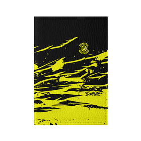 Обложка для паспорта матовая кожа с принтом FC Borussia в Новосибирске, натуральная матовая кожа | размер 19,3 х 13,7 см; прозрачные пластиковые крепления | football | germany | sancho dortmund | soccer | бавария | боруссия | дортмунд | лига чемпионов | псж | футбол | холанд | эрлинг холанд