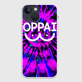 Чехол для iPhone 13 mini с принтом оппай яркий взрыв в Новосибирске,  |  | anime | manga | one punch man | oppai | аниме | ван панч мен | ванпанчмен | манга | опай | оппай