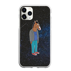 Чехол для iPhone 11 Pro Max матовый с принтом galaxy BoJack в Новосибирске, Силикон |  | horseman | абстракция | аниме | артхаус | боджек | галактика | звёзды | конь боджек | космос | эстетика