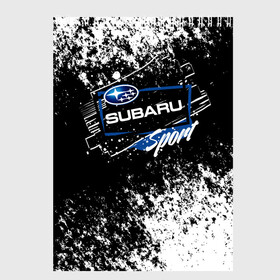 Скетчбук с принтом SUBARU SPORT в Новосибирске, 100% бумага
 | 48 листов, плотность листов — 100 г/м2, плотность картонной обложки — 250 г/м2. Листы скреплены сверху удобной пружинной спиралью | auto | autosport | avto | car | race | road | sport | street racing | subaru | авто | автоспорт | гонки | дорога | марка | машина | спорт | субару | тачка | трасса