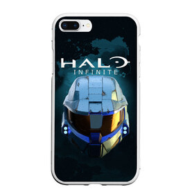 Чехол для iPhone 7Plus/8 Plus матовый с принтом Halo Infinite в Новосибирске, Силикон | Область печати: задняя сторона чехла, без боковых панелей | fp | halo | halo infinite | master chief | microsoft | skull | игра | мастер чиф | сияние | спартанец 117 | череп | шутер