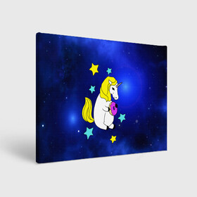Холст прямоугольный с принтом Звездный Единорог в Новосибирске, 100% ПВХ |  | angel | stars | unicorn | wings | ангел | блестящие | вселенная | галактика | детские | донат | еда | единорог | единорожки | звезды | копыта | космический | лошадка | лошадь | луна | малыш | неоновые | пегас | пони