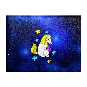 Обложка для студенческого билета с принтом Звездный Единорог в Новосибирске, натуральная кожа | Размер: 11*8 см; Печать на всей внешней стороне | Тематика изображения на принте: angel | stars | unicorn | wings | ангел | блестящие | вселенная | галактика | детские | донат | еда | единорог | единорожки | звезды | копыта | космический | лошадка | лошадь | луна | малыш | неоновые | пегас | пони