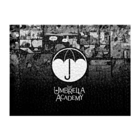 Обложка для студенческого билета с принтом Академия Амбрелла в Новосибирске, натуральная кожа | Размер: 11*8 см; Печать на всей внешней стороне | the umbrella academy | umbrella | академия амбрелла | амбрелла | герб | зонтик | комиксы
