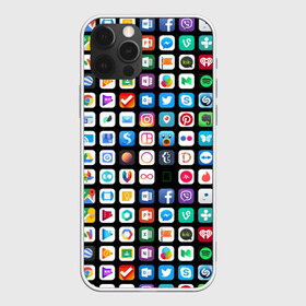 Чехол для iPhone 12 Pro Max с принтом Iphone and Apps Icons в Новосибирске, Силикон |  | Тематика изображения на принте: android | apk | apps | icon | iphone | iphone and apps icons | social | айфон | андроид | значок | приложение