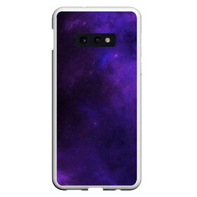 Чехол для Samsung S10E с принтом Фиолетовая звезда в Новосибирске, Силикон | Область печати: задняя сторона чехла, без боковых панелей | арт | звезда | звёзды | карлик | космос | облако | синий | сияние | темный | фиолетовый | черный | яркая | яркие цвета