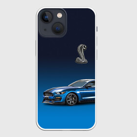 Чехол для iPhone 13 mini с принтом Shelby в Новосибирске,  |  | car | cobra | horse | motorsport | power | prestige | shelby | snake | usa | автомобиль | автоспорт | змея | кобра | мощь | престиж | сша