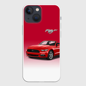 Чехол для iPhone 13 mini с принтом Mustang в Новосибирске,  |  | car | hoofs | horse | mane | motorsport | mustang | power | prestige | tail | usa | автомобиль | автоспорт | грива | конь | копыта | лошадь | мощь | мустанг | престиж | сша | хвост