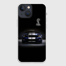 Чехол для iPhone 13 mini с принтом Shelby в Новосибирске,  |  | car | cobra | horse | motorsport | power | prestige | shelby | snake | usa | автомобиль | автоспорт | змея | кобра | мощь | престиж | сша