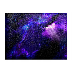 Обложка для студенческого билета с принтом Космическое небо в Новосибирске, натуральная кожа | Размер: 11*8 см; Печать на всей внешней стороне | Тематика изображения на принте: арт | звёзды | иний | космос | облако | розовый | сияние | тёмный | туманность | фиолоетовый | черный | яркие цвета