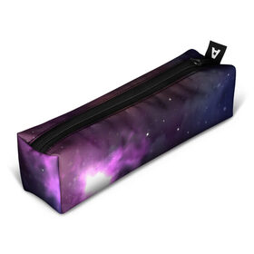 Пенал 3D с принтом Космические туманности в Новосибирске, 100% полиэстер | плотная ткань, застежка на молнии | арт | звёзды | космос | красный | облако | оранжевый | розовый | синий | сияние | темный | туманность | фиолетовый | черный | яркие цвета