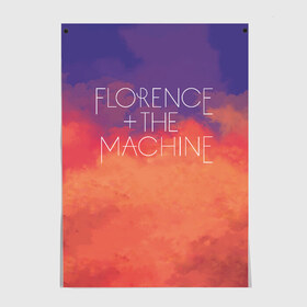 Постер с принтом FLORENCE AND THE MACHINE в Новосибирске, 100% бумага
 | бумага, плотность 150 мг. Матовая, но за счет высокого коэффициента гладкости имеет небольшой блеск и дает на свету блики, но в отличии от глянцевой бумаги не покрыта лаком | florence | florence + the machine | florence and the machine | rock | welch | рок | флоренс