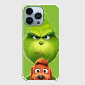 Чехол для iPhone 13 Pro с принтом Гринч в Новосибирске,  |  | Тематика изображения на принте: grinch | гринч | монстр | персонаж | собачка | чудище