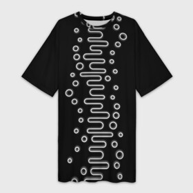 Платье-футболка 3D с принтом Волны ТЕСЛА(OKO) в Новосибирске,  |  | oko | pattern | textures | абстракция | брызги | волна | геометрия | градиент | грязная | грязь | капли | кляксы | контраст | краска | круг | ливень | линия | масло | наука | неон | овал | око | паттерн | пиксели