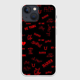Чехол для iPhone 13 mini с принтом Lil Peep в Новосибирске,  |  | Тематика изображения на принте: benz truck | emo rap | gbc | gustav elijah ahr | hip hop | lil | lil peep | lil tracy | lilpeep | peep | rap | rip | густав элайджа | лил пип